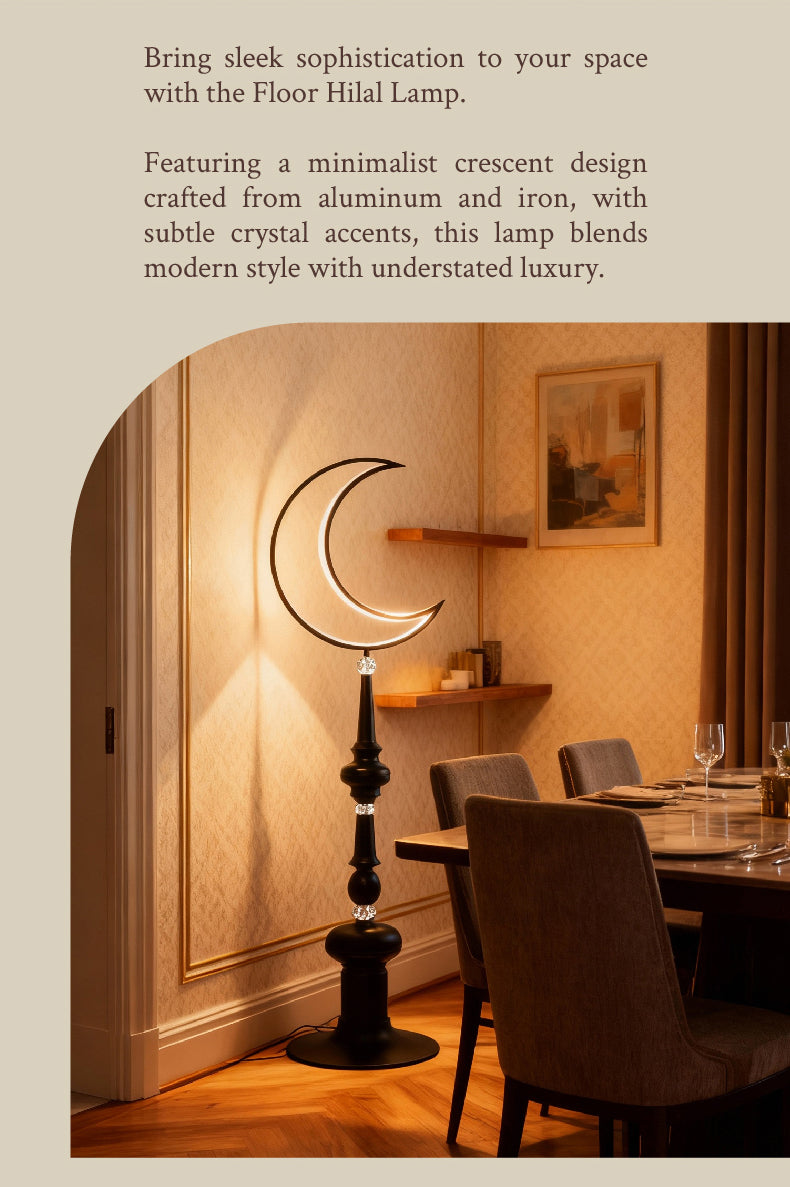 Hilal Noir Floor Lamp