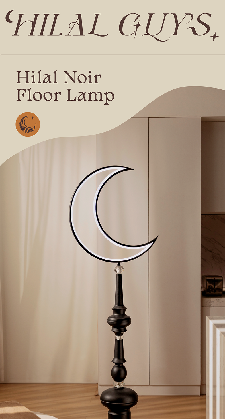Hilal Noir Floor Lamp