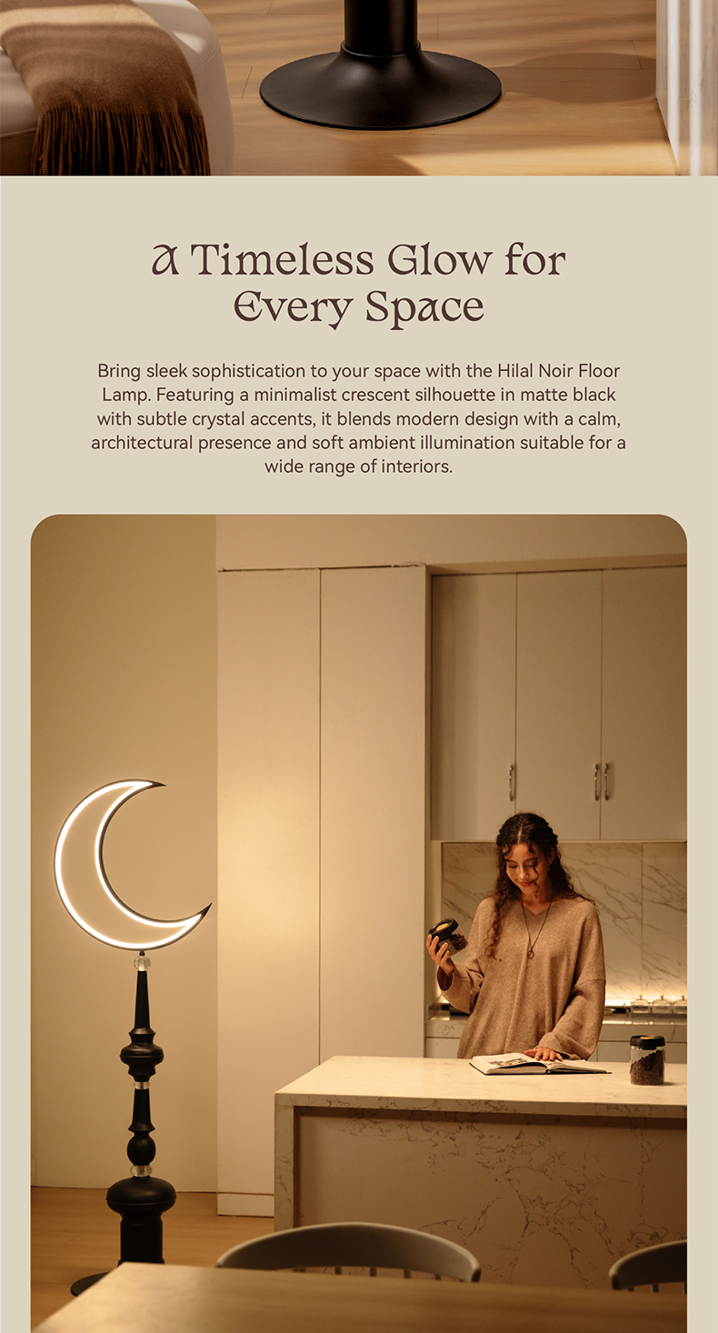 Hilal Noir Floor Lamp