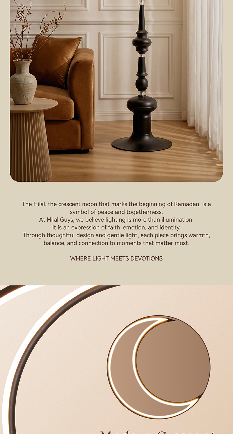 Hilal Noir Floor Lamp