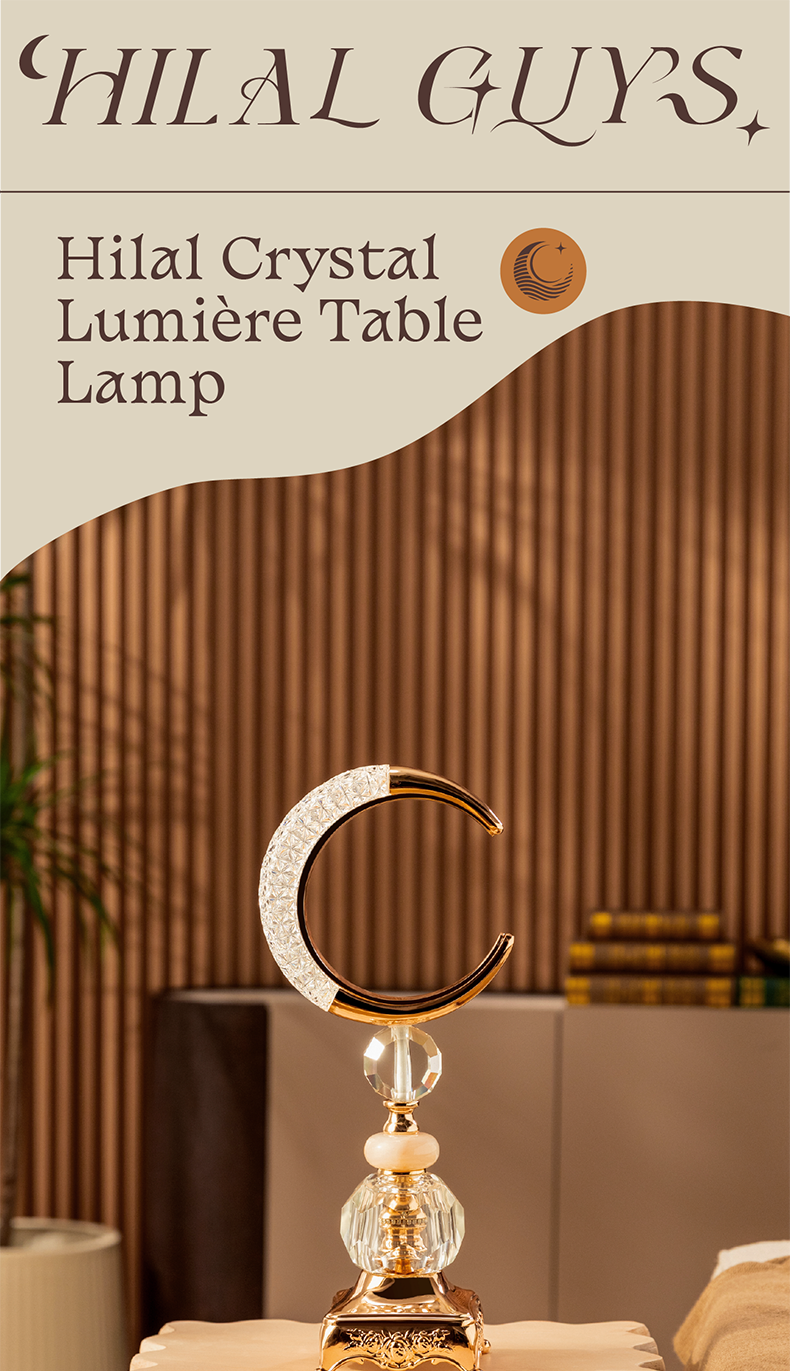 Hilal Crystal Lumière Table Lamp