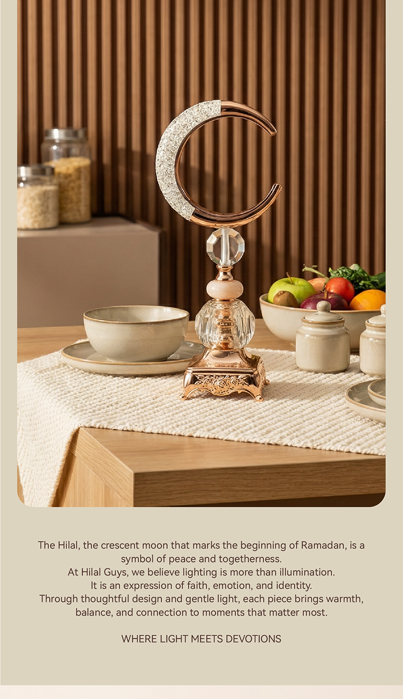 Hilal Crystal Lumière Table Lamp