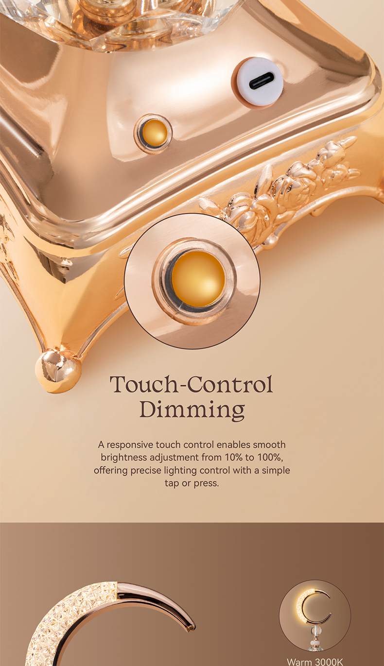 Hilal Crystal Lumière Table Lamp