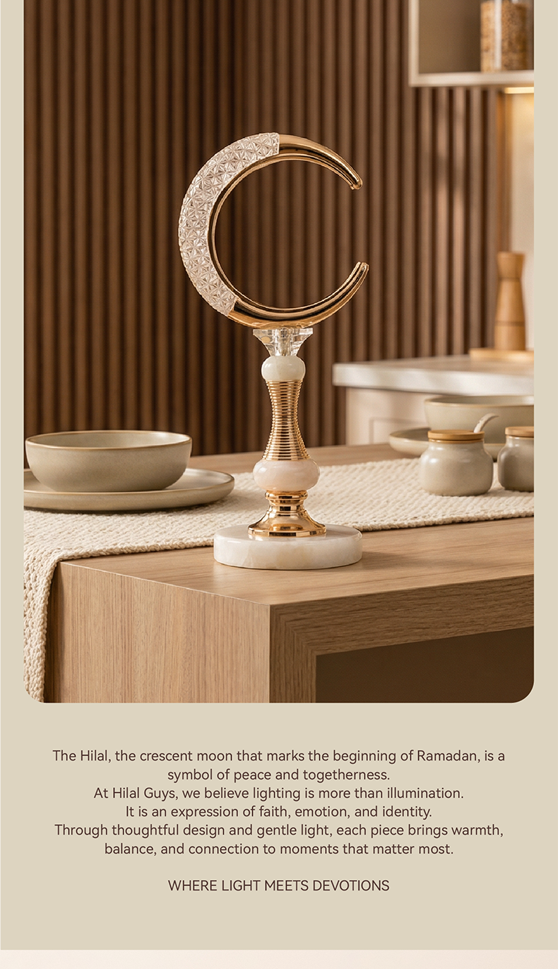 Rosé Crescent Marble Ornament