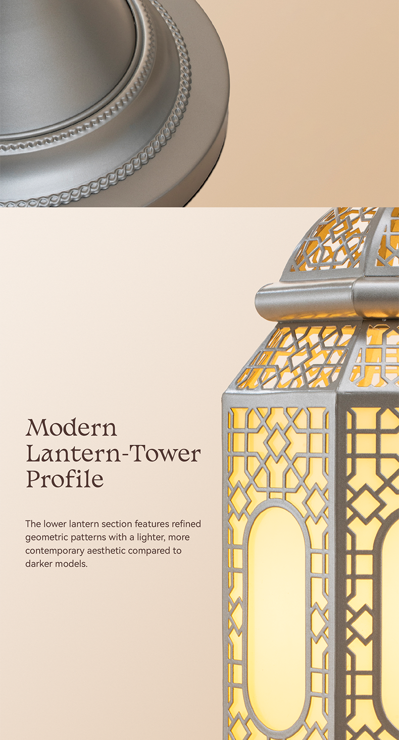 Hilal Pearl Crescent Tower Floor Lamp
