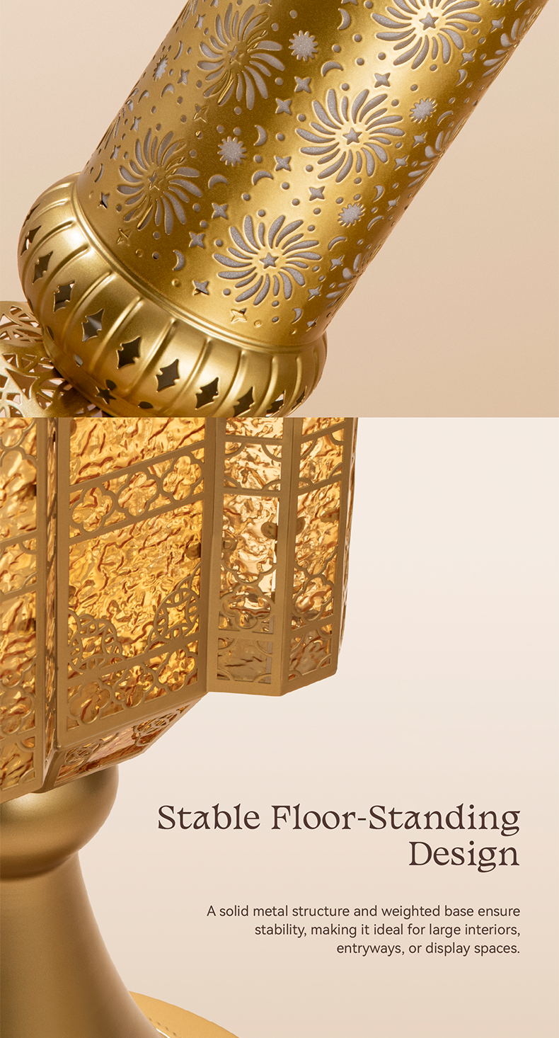 Hilal Auric Crescent Heritage Floor Lamp