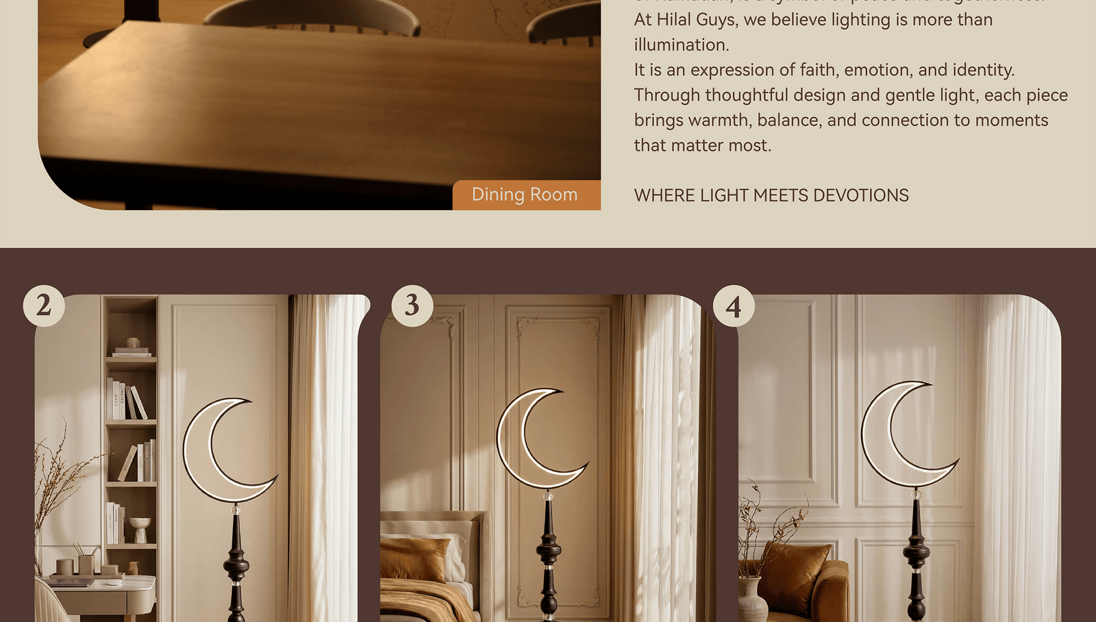 Hilal Noir Floor Lamp