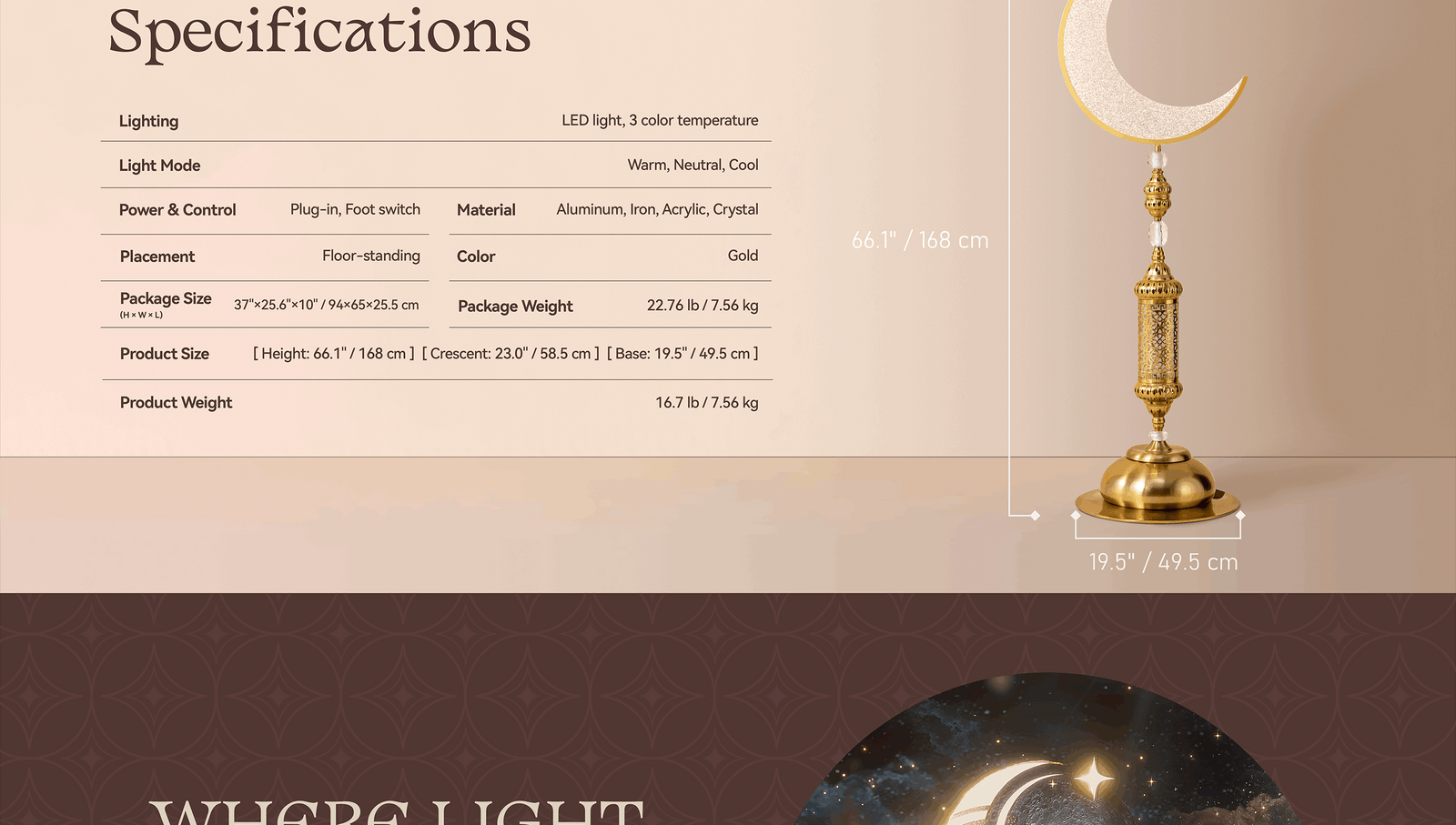 Hilal Essence Floor Lamp