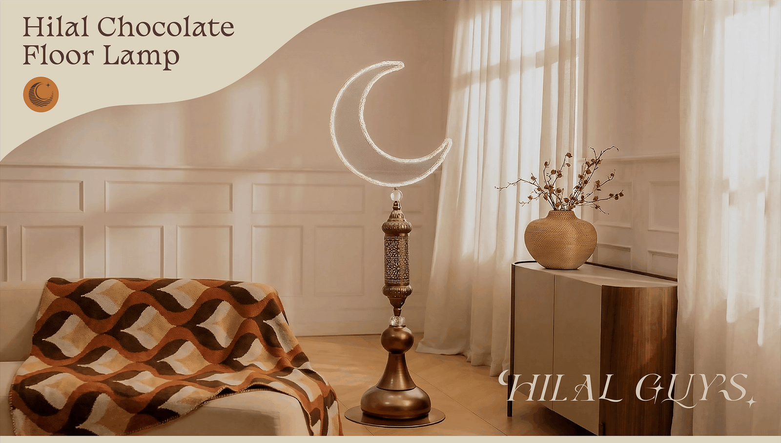 Hilal Chocolate Floor Lamp