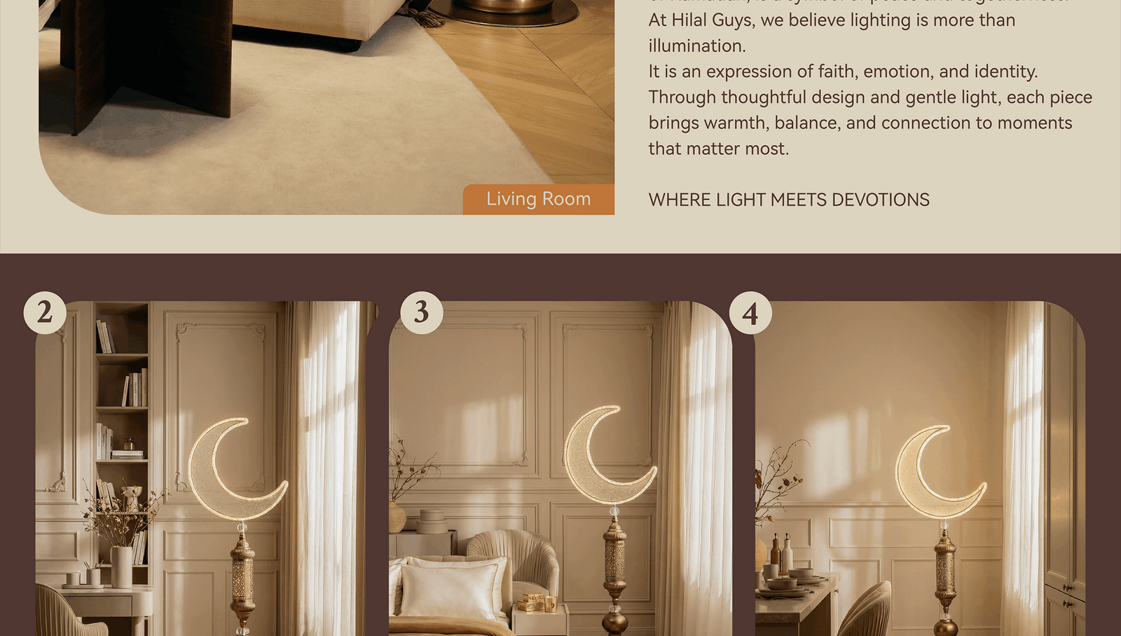 Hilal Chocolate Floor Lamp