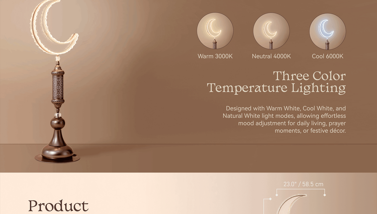 Hilal Chocolate Floor Lamp