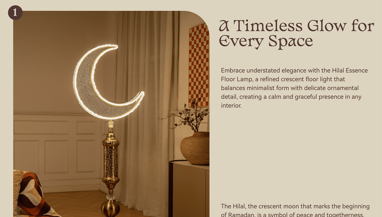 Hilal Aurea Floor Lamp