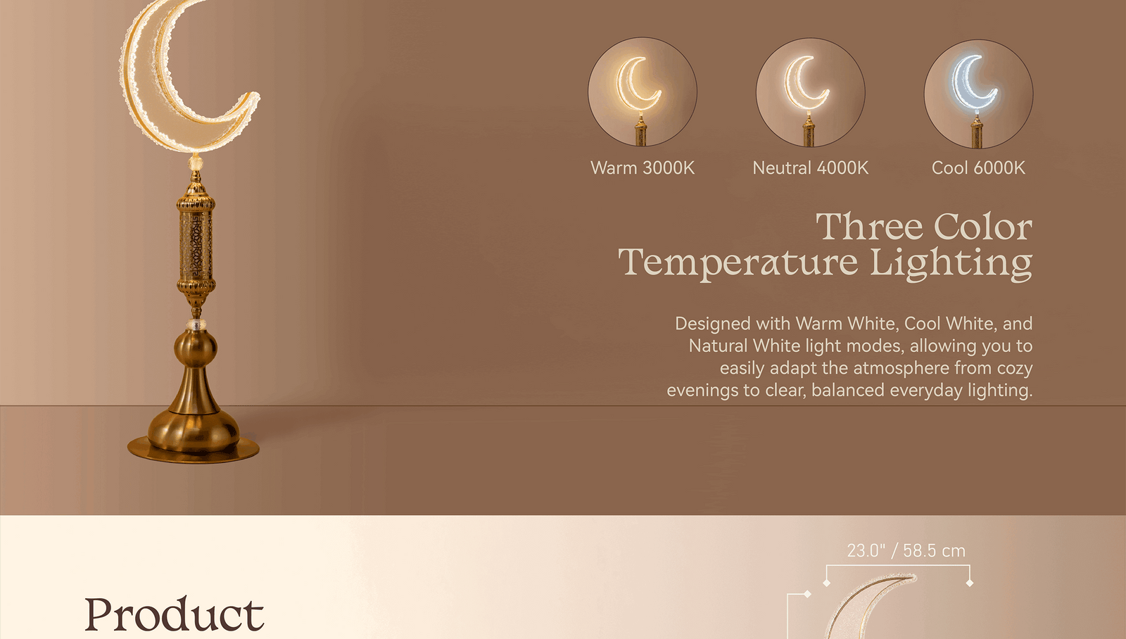 Hilal Aurea Floor Lamp