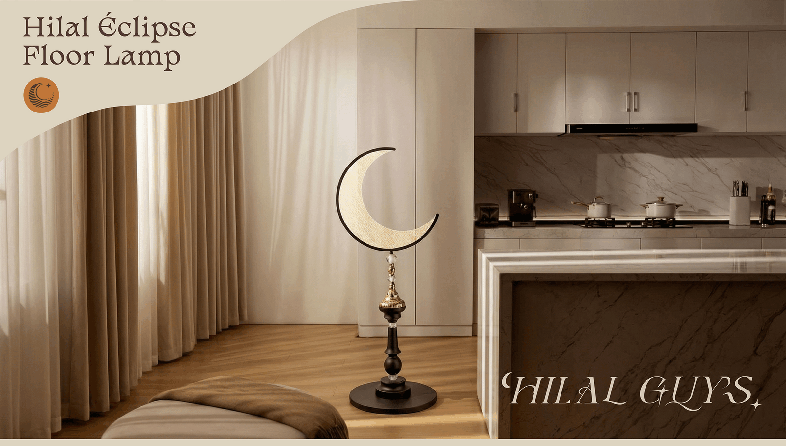Hilal Éclipse Floor Lamp