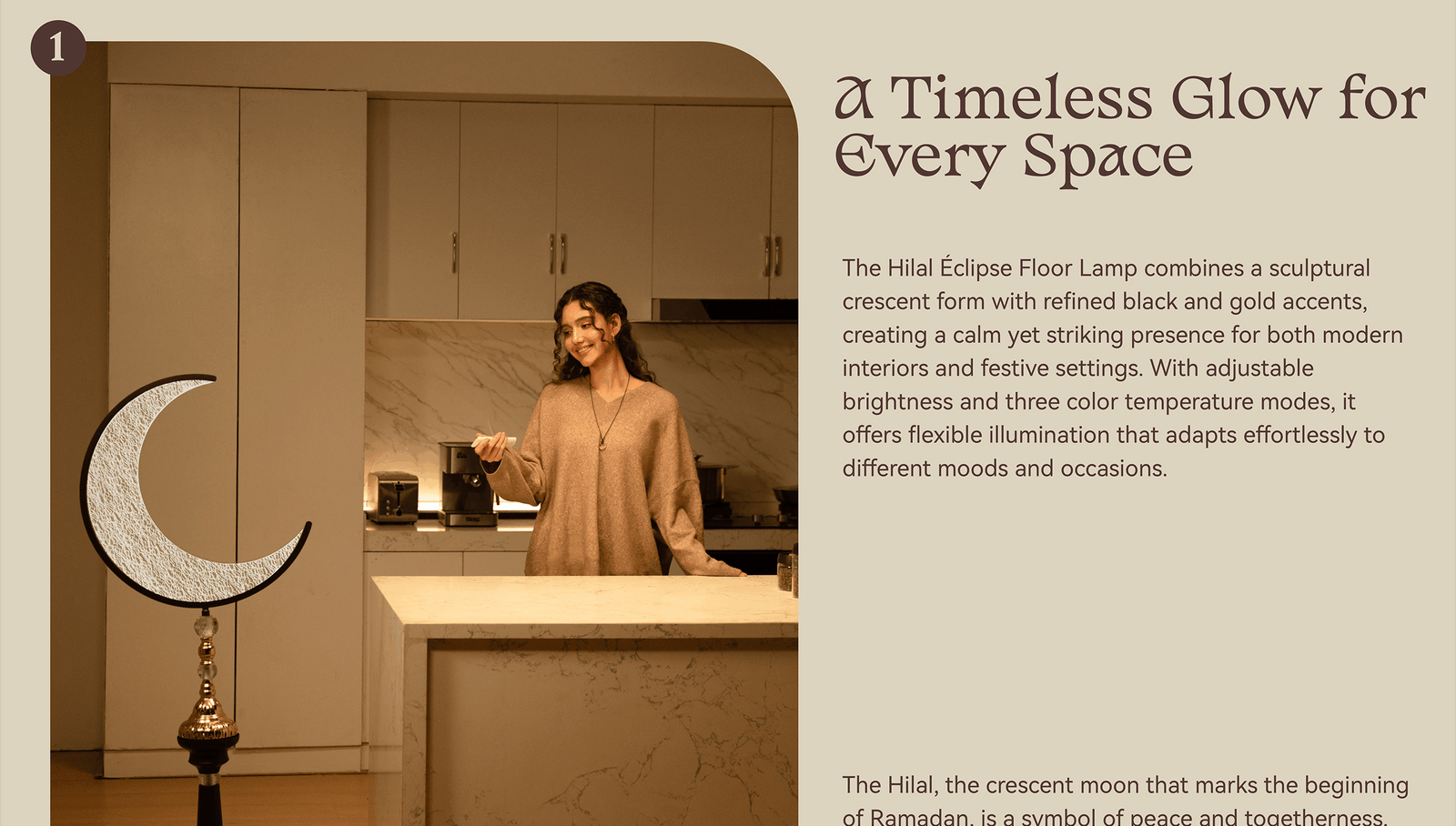 Hilal Éclipse Floor Lamp