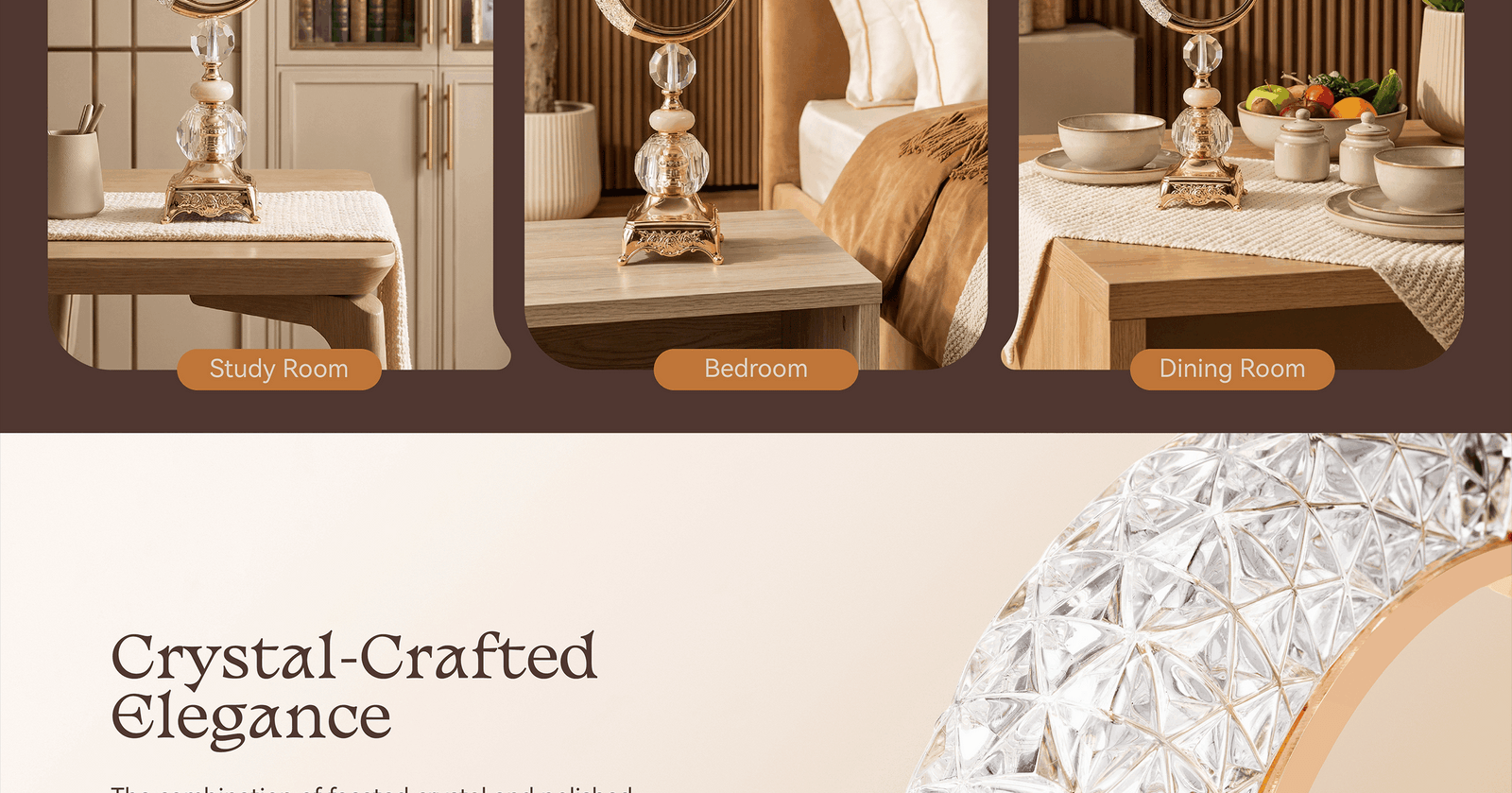 Hilal Crystal Lumière Table Lamp