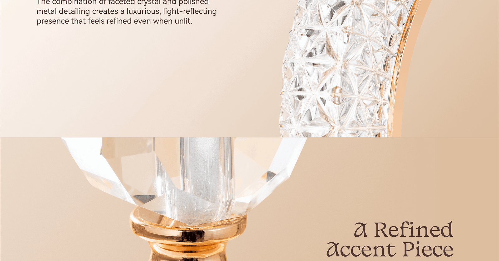 Hilal Crystal Lumière Table Lamp