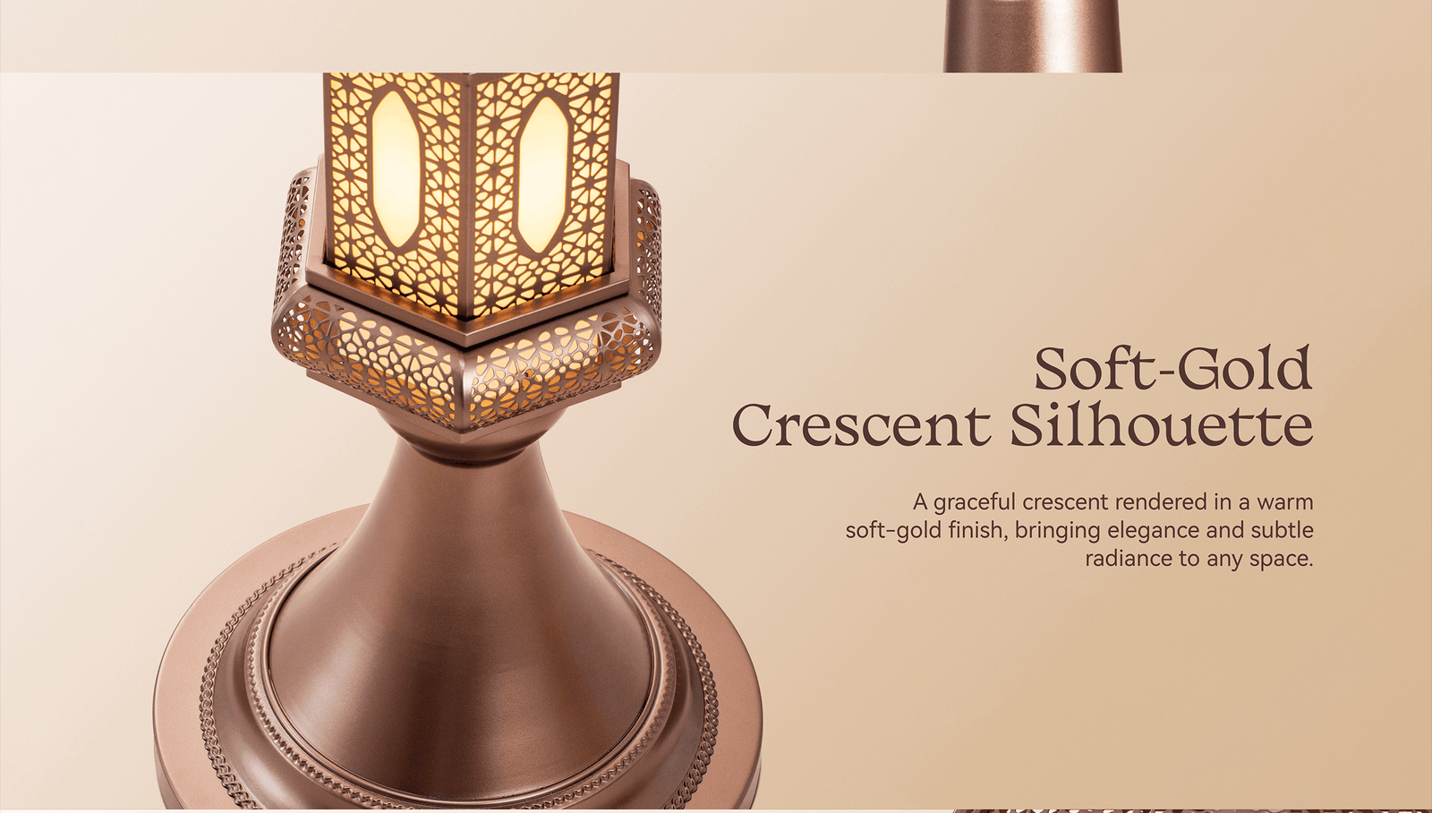 Hilal Auric Crescent Sentinel Floor Lamp