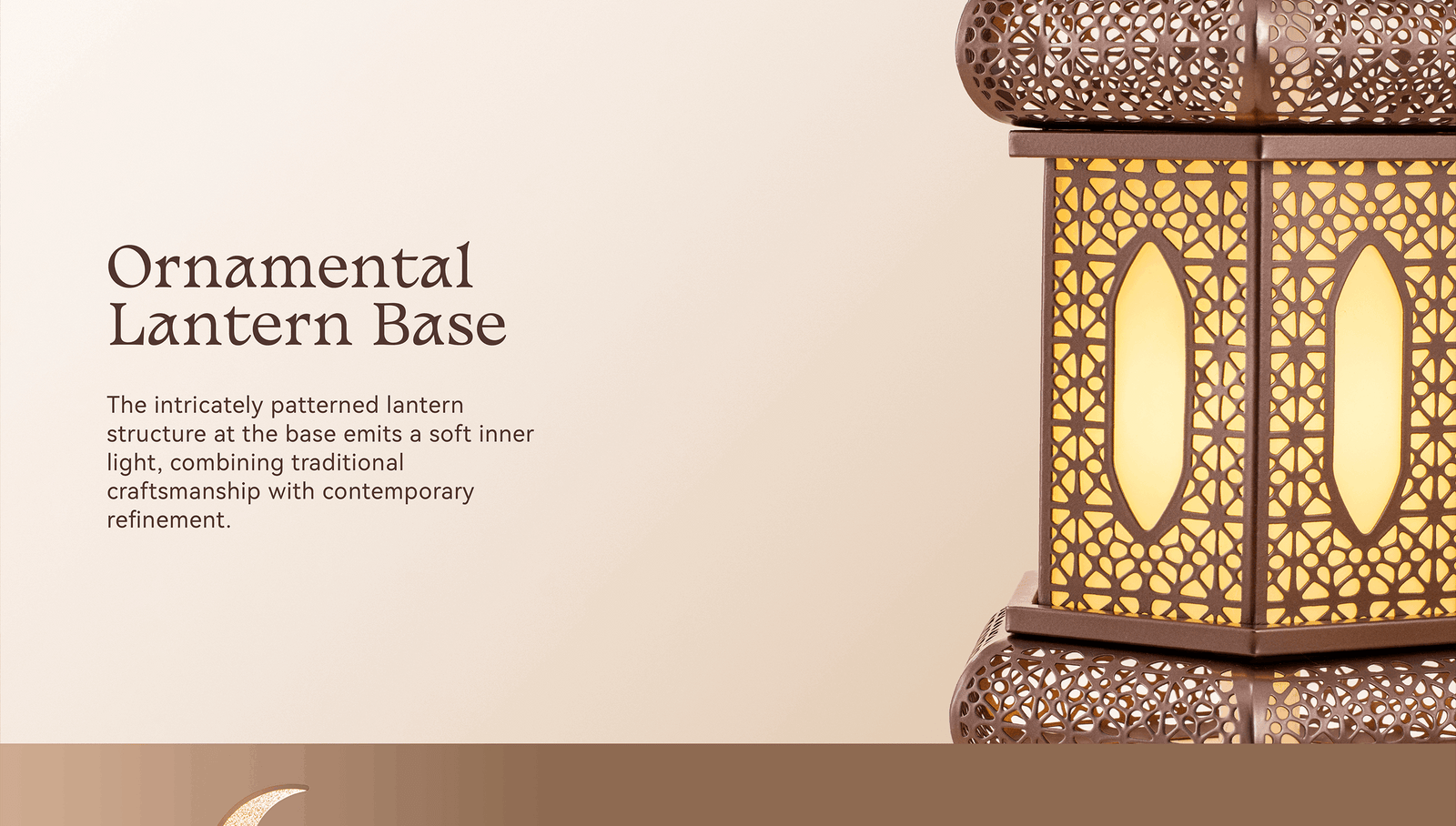 Hilal Auric Crescent Sentinel Floor Lamp