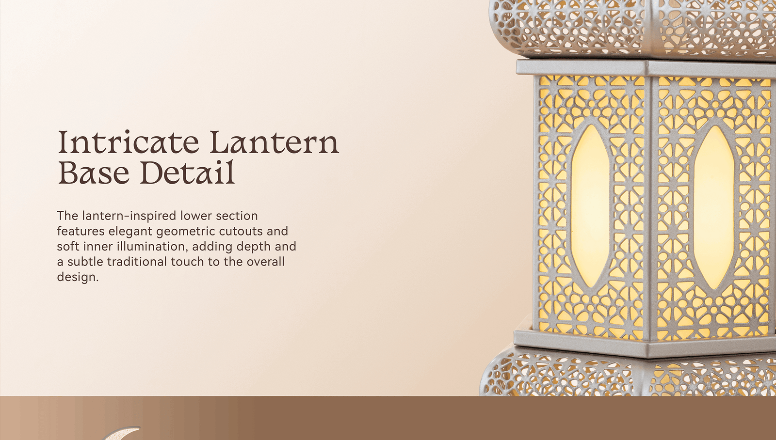 Hilal Lunar Pearl Crescent Sentinel Floor Lamp