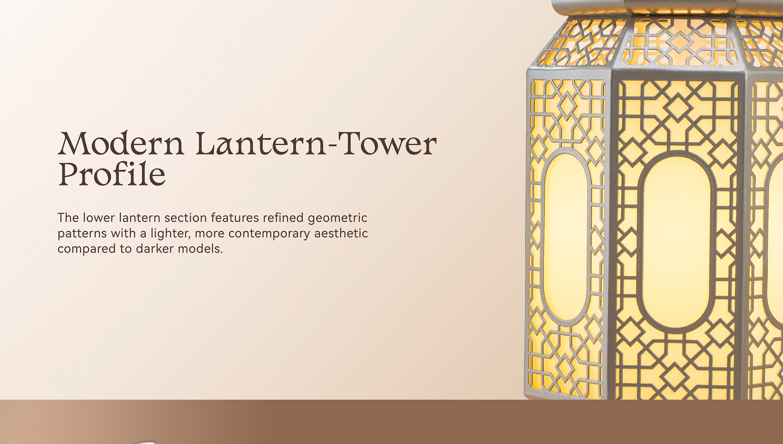 Hilal Pearl Crescent Tower Floor Lamp