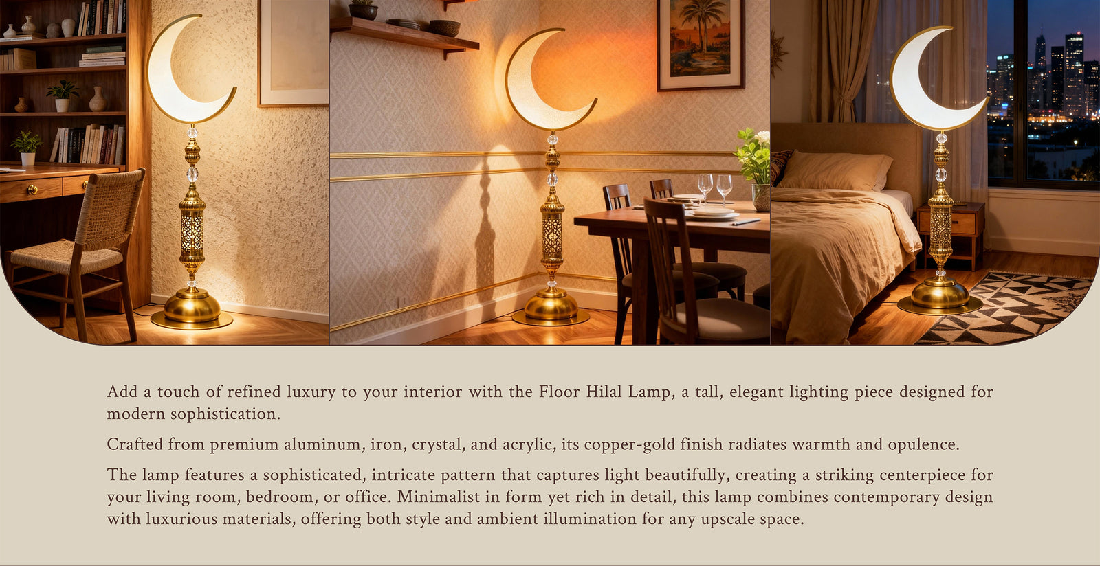 Hilal Aurea Floor Lamp