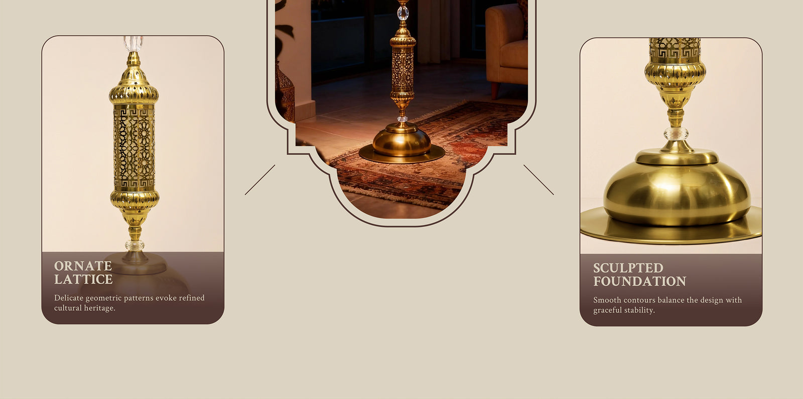 Hilal Aurea Floor Lamp