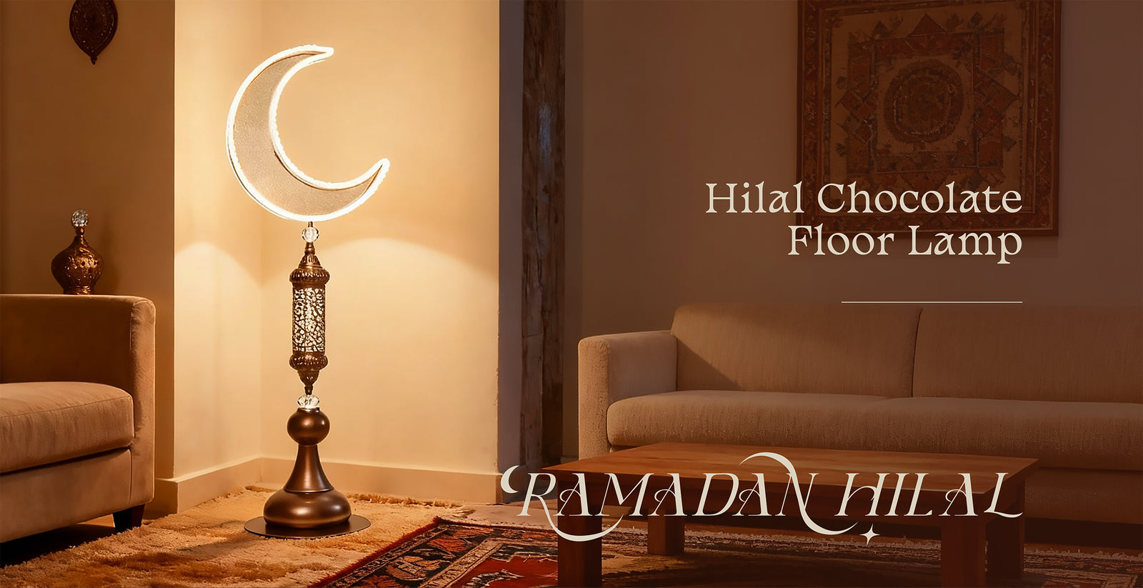 Hilal Chocolate Floor Lamp