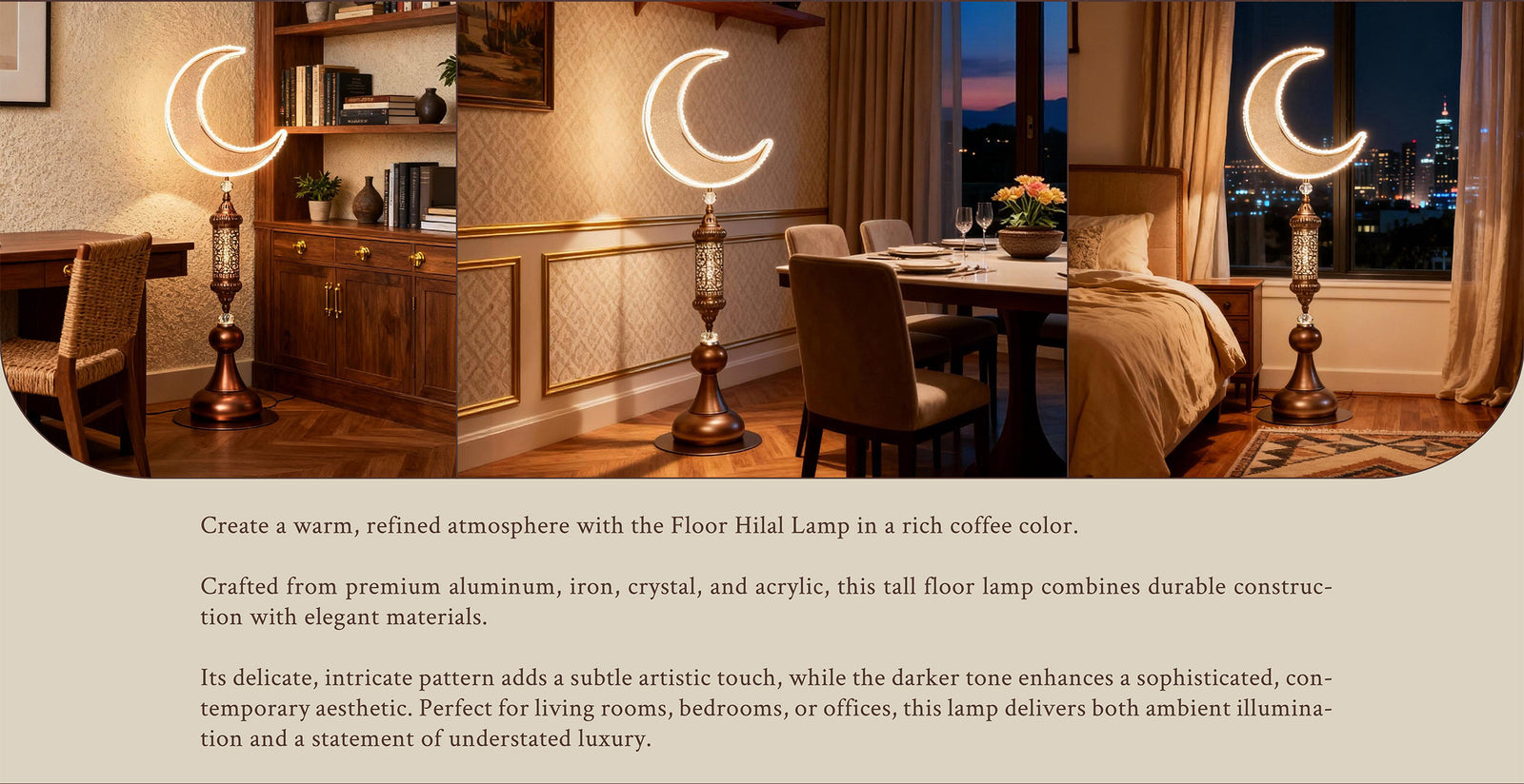 Hilal Chocolate Floor Lamp