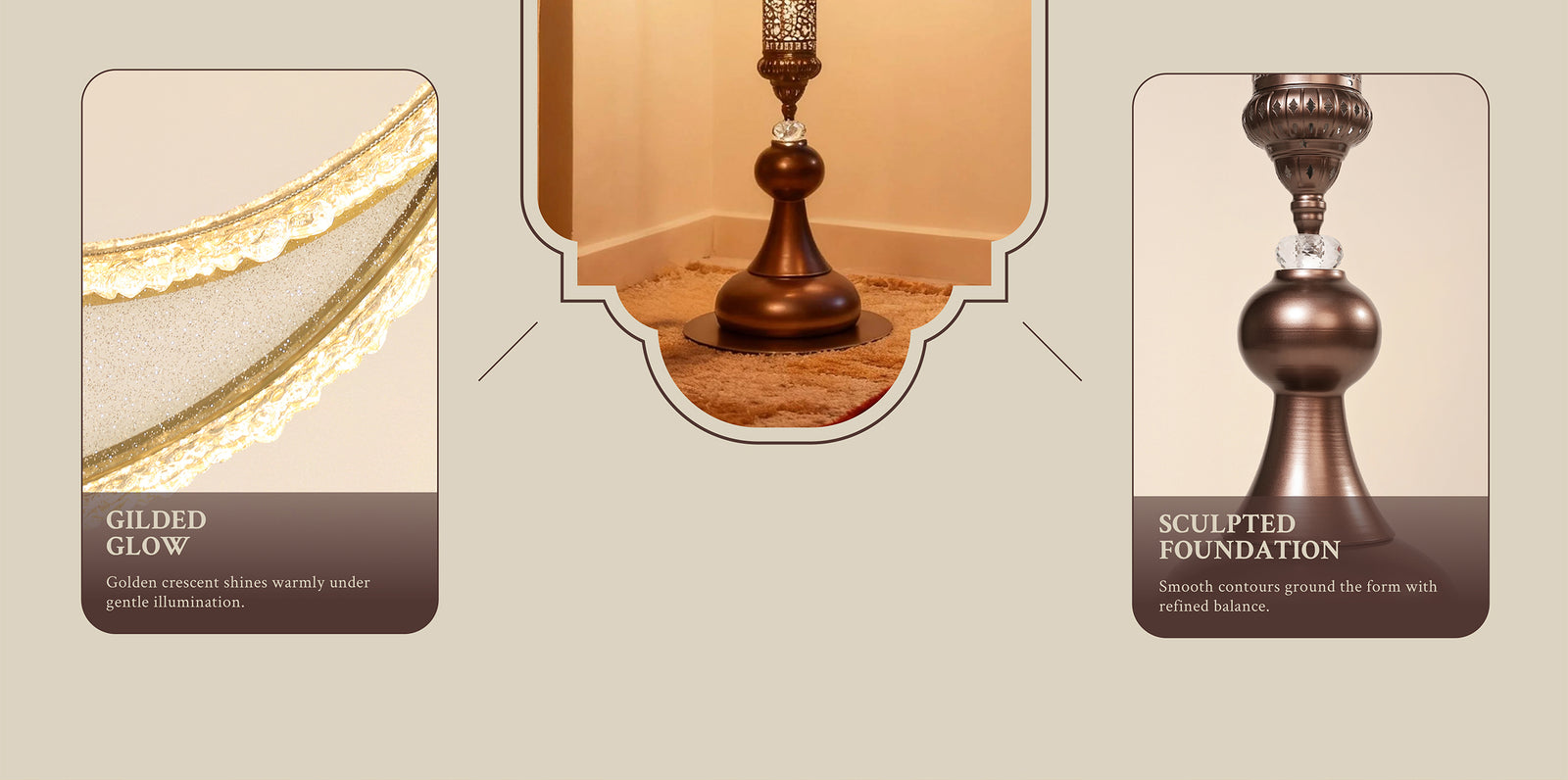 Hilal Chocolate Floor Lamp