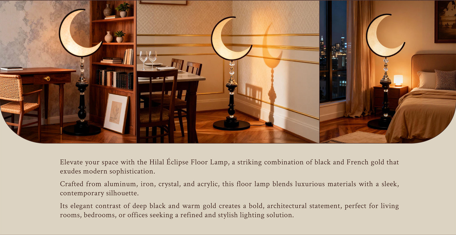 Hilal Éclipse Floor Lamp