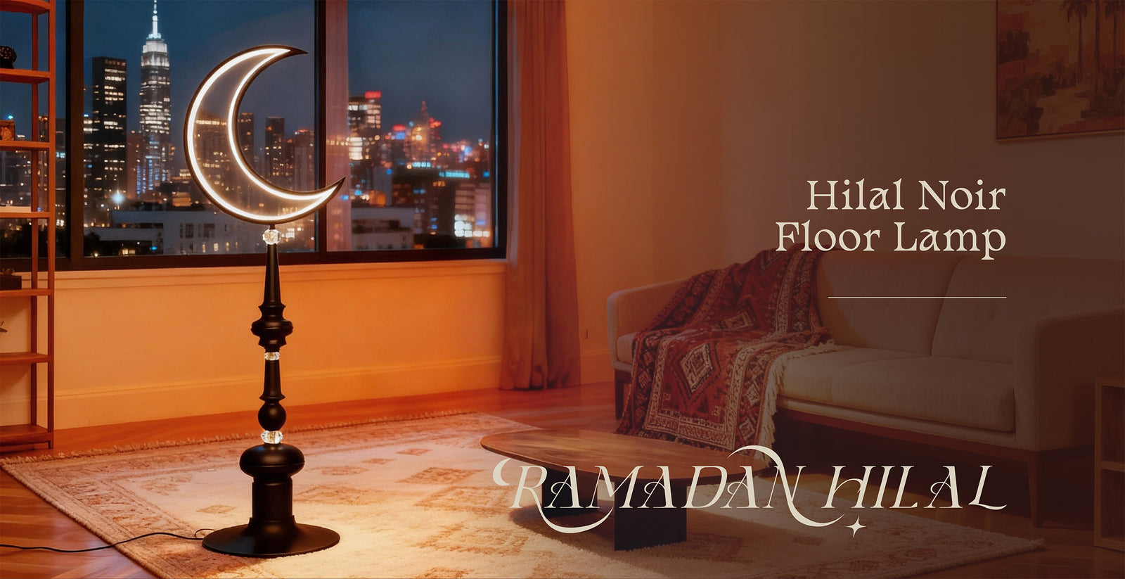 Hilal Noir Floor Lamp