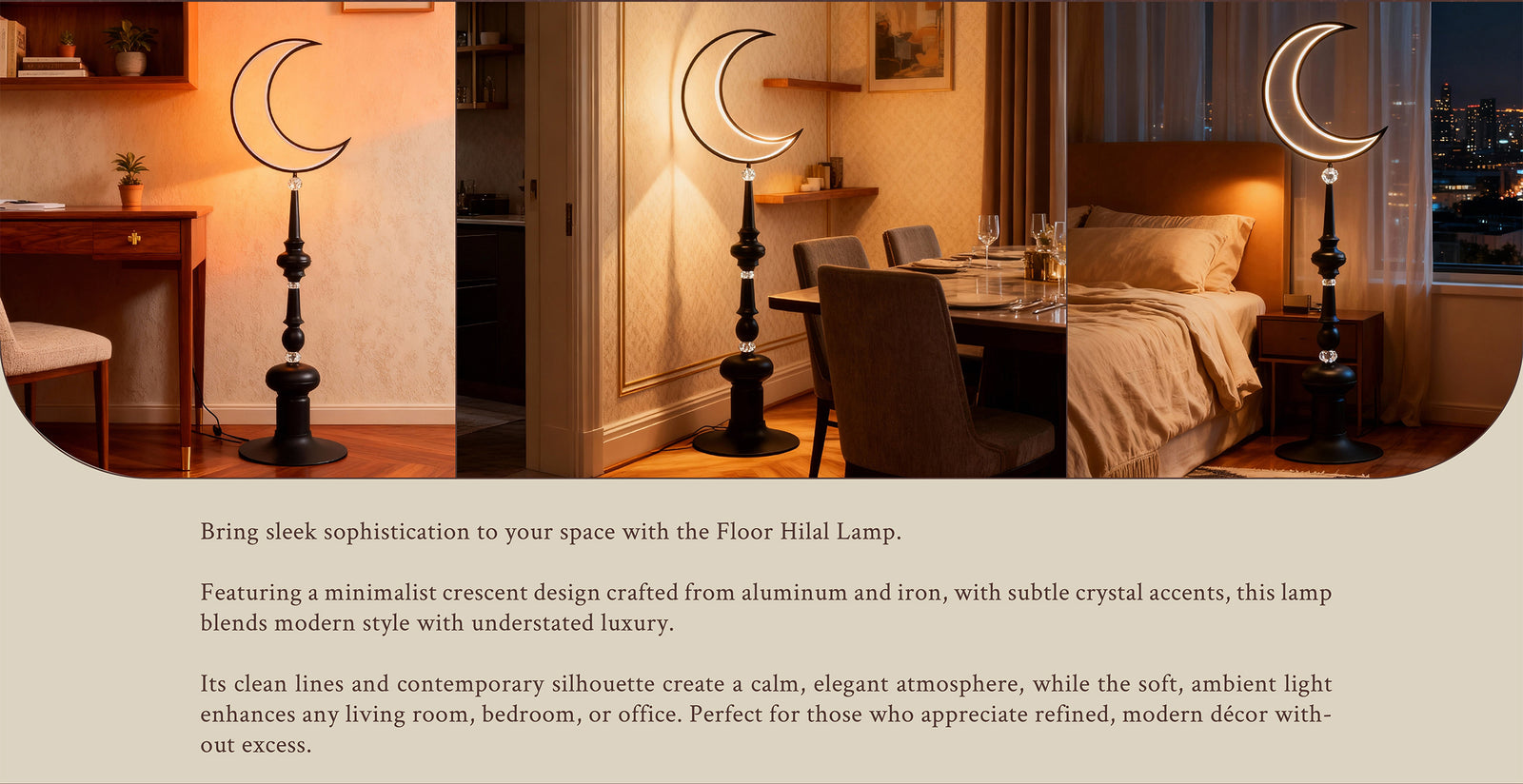 Hilal Noir Floor Lamp