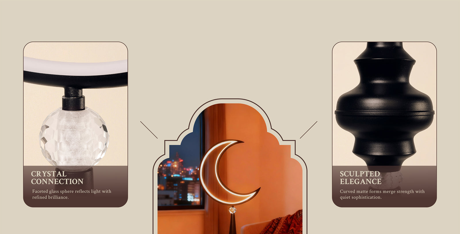 Hilal Noir Floor Lamp