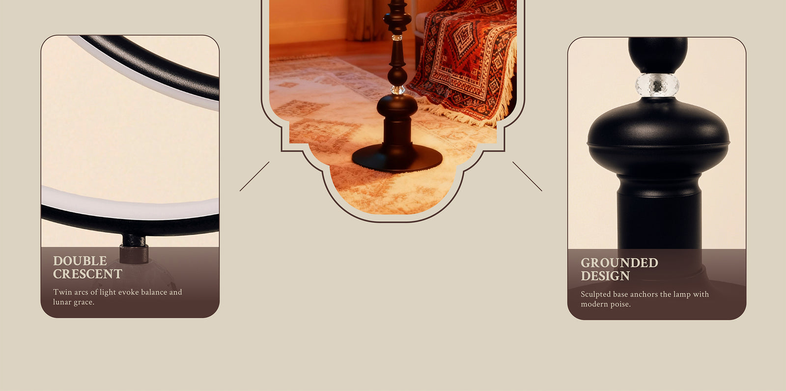 Hilal Noir Floor Lamp